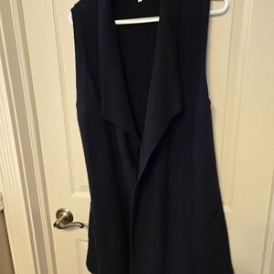 Kismet Elegant Black Open-Front Cardigan
